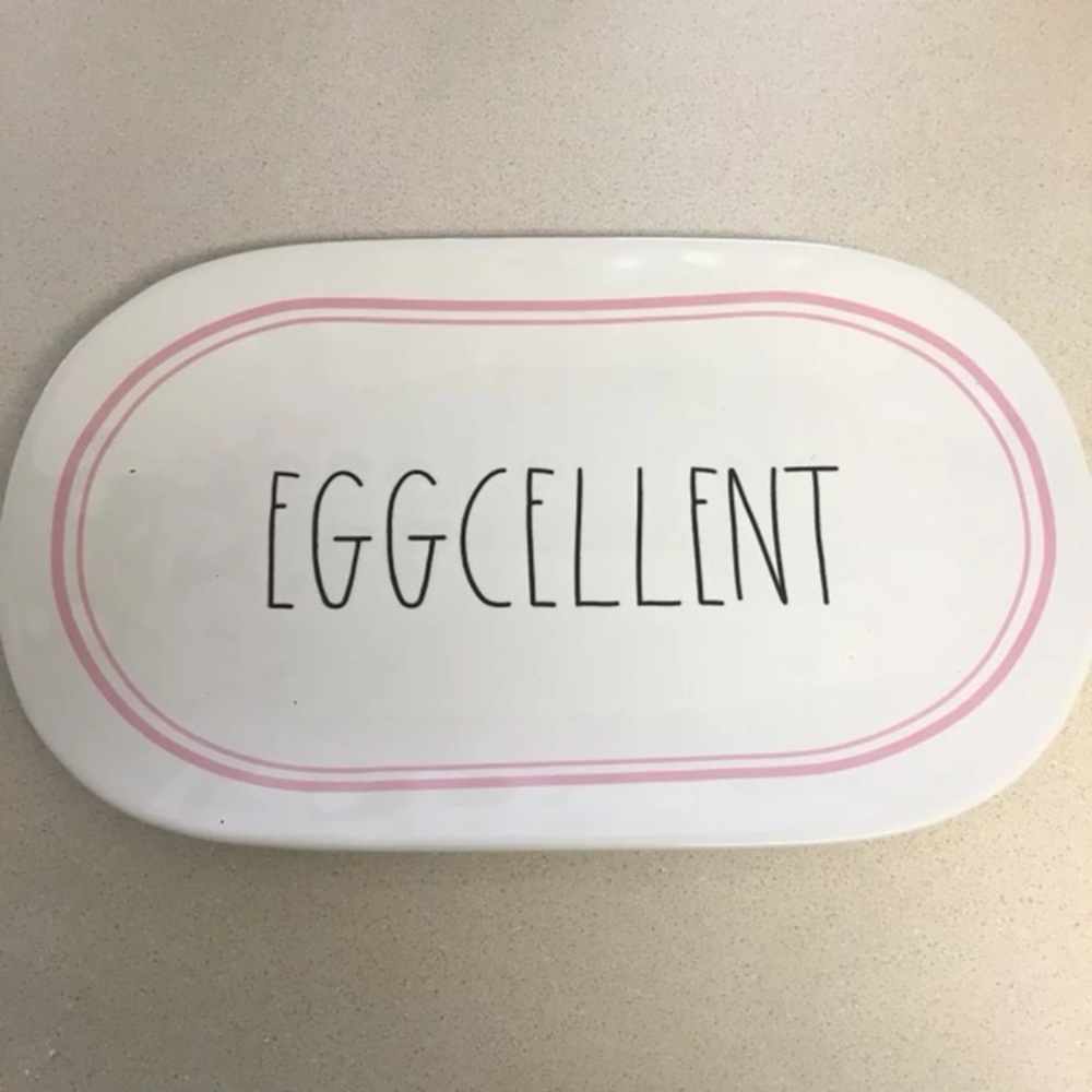 NWT Rae Dunn Eggcellent Platter